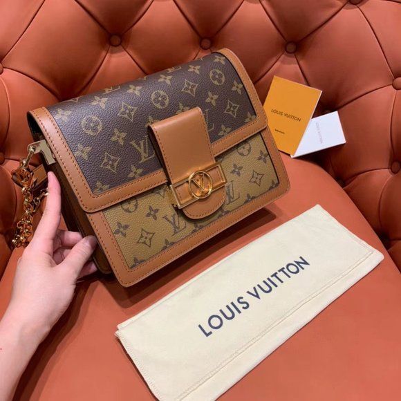 Louis Vuitton MM/Medium Dauphine Shoulder Bag Louis Vuitton Mm, 72 Hours, Vuitton Handbags, Louis Vuitton Handbags, Dust Bag, Louis Vuitton, Buy And Sell, Shoulder Bag, Brand New