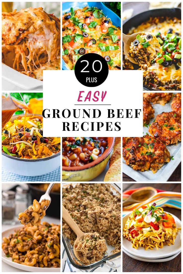 20 easy ground beef recipes that are perfect for the whole family to enjoy and eat