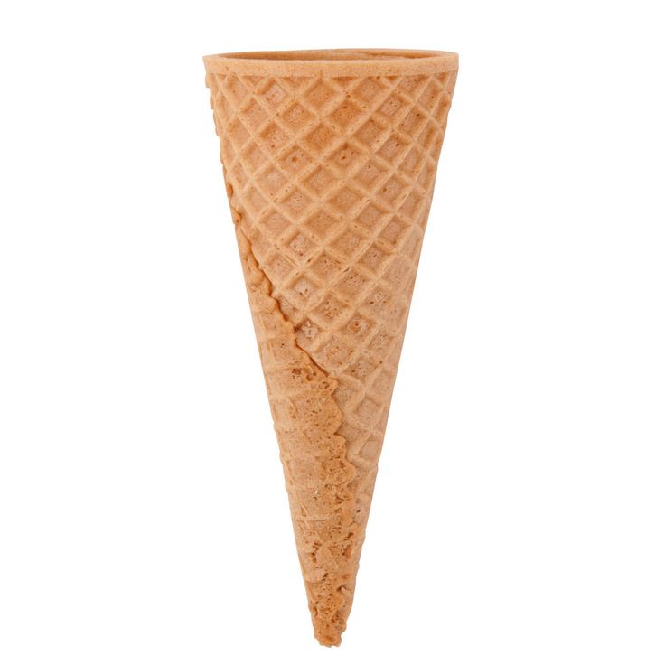 an ice cream cone on a white background