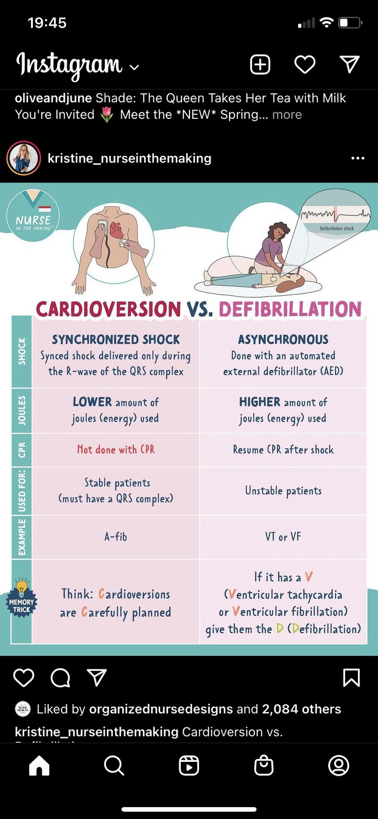 the differences between cardioverision and defibrillation