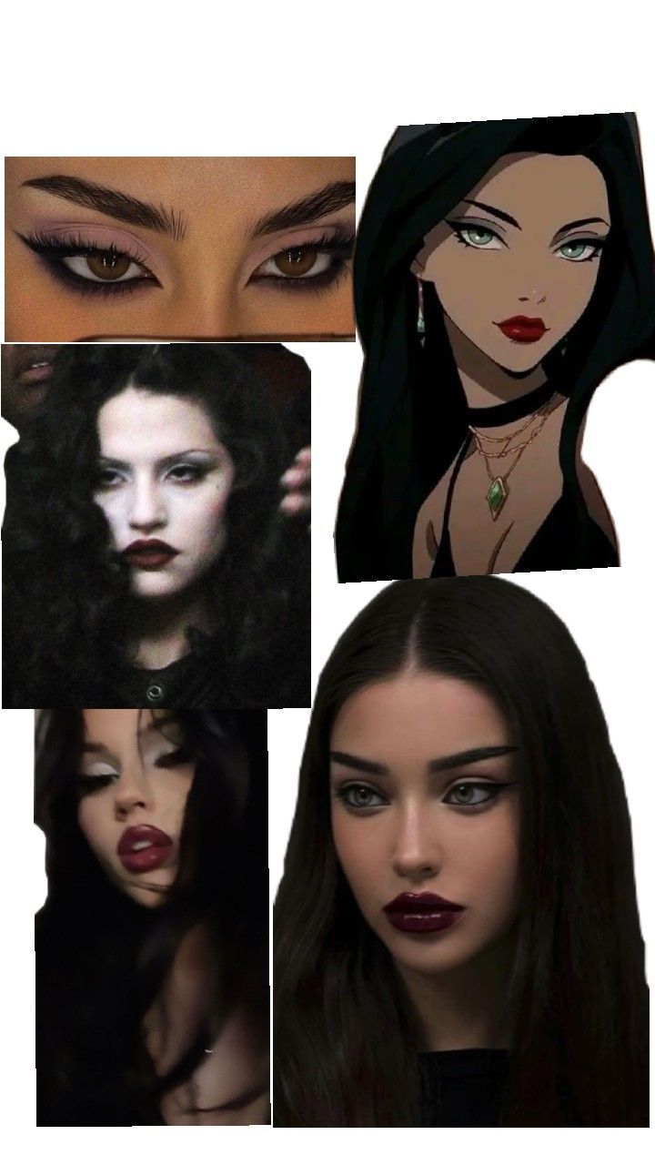 #femme fatale #goth #power Chic Dark Aesthetic, Dark Feminine Gothic Aesthetic, Female Fetale Aesthetic, Femme Fatale Makeup Black Woman, Mafia Wife Makeup, Fatale Woman Aesthetic, Fem Fatale Makeup, Vampy Makeup Looks, Femme Fatale Aesthetic Black