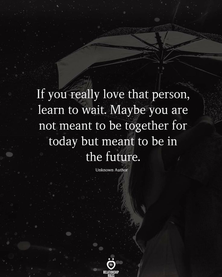 a woman holding an umbrella with the quote if you really love that person, learn to wait