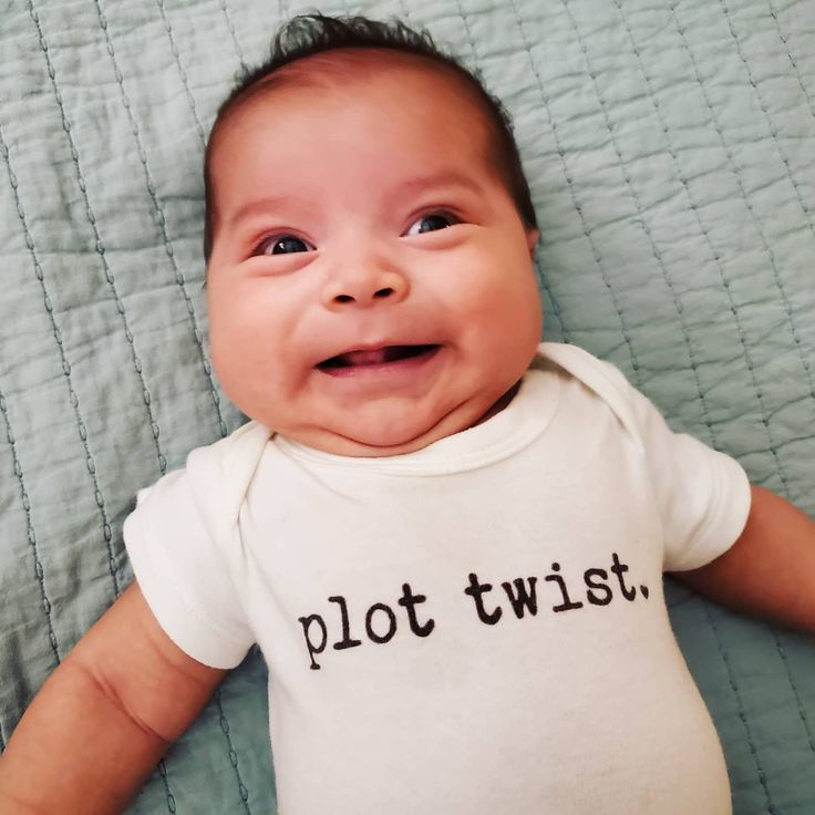 Enough said. 🤣 This little boy is the 6th child of lucky mama - @elizabethlily24. Whats the plot twist you ask? He has 5 older sisters. 😳😬😜 Mama said " It's all good. Couldn't have asked for a better plot twist than this little CHUNK". #finnandemma #plottwist ( #📷 @elizabethlily24 ) Fitted Organic Cotton Onesie For Playtime, Playful Cotton Onesie For First Birthday, Playful Organic Cotton Onesie For Playtime, Fitted Organic Cotton Bodysuit For Playtime, Cute Unisex Bodysuit For Birthday, Playful Short Sleeve Bodysuit For First Birthday, Best Plot Twists, Organic Clothes, Resting Beach Face