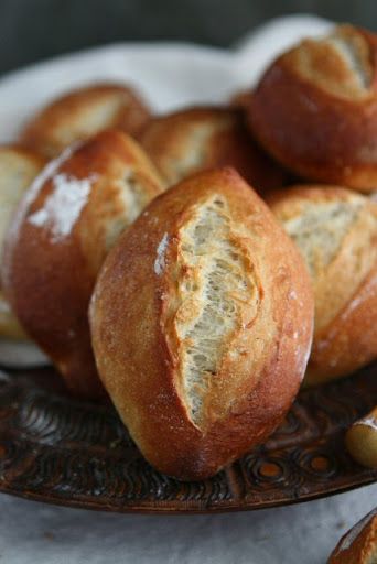 several loaves of bread on a plate