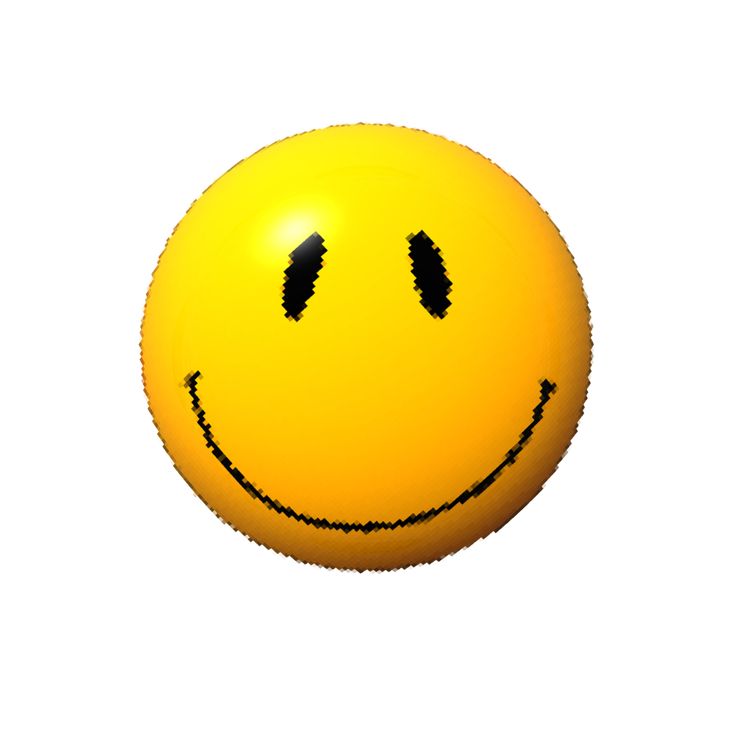 a yellow smiley face with two black eyes