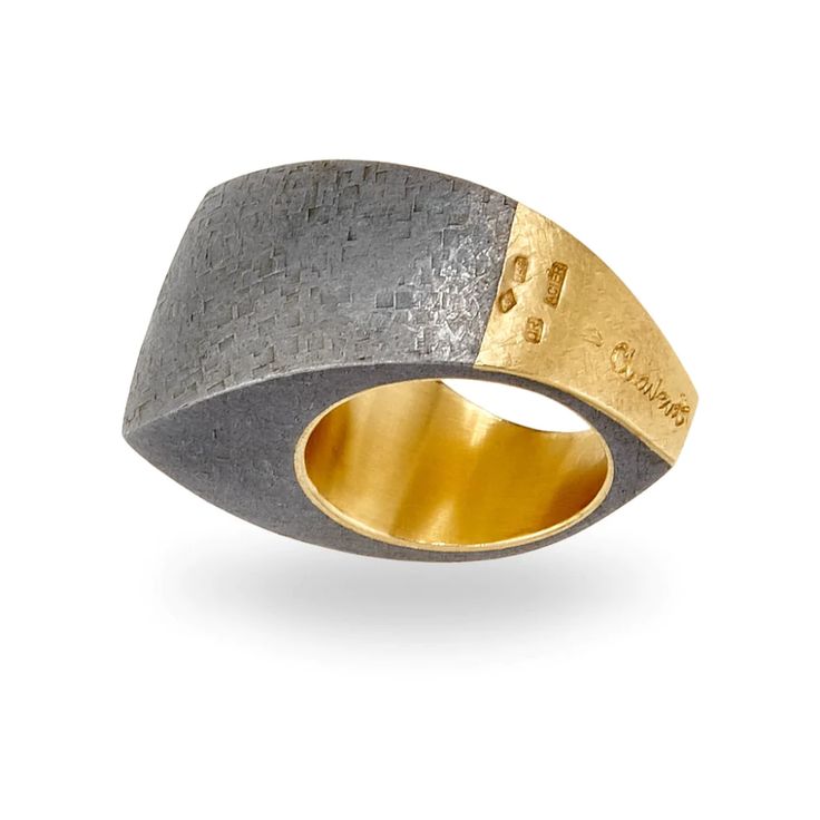 Feuille Ring by Claude Chavent | _18K _Contemporary Estate claude chavent gold iron ring Designer Yellow Gold Rings For Evening, Contemporary Formal Rings With Unique Design, Modernist Gold Jewelry For Evening, Contemporary Rings With Unique Design For Formal Occasions, Contemporary Ring With Unique Design For Formal Events, Luxury Formal Rings With Unique Design, Luxury Formal Ring With Unique Design, Luxury Rings With Unique Design For Formal Occasions, Luxury Yellow Gold Rings With Unique Design