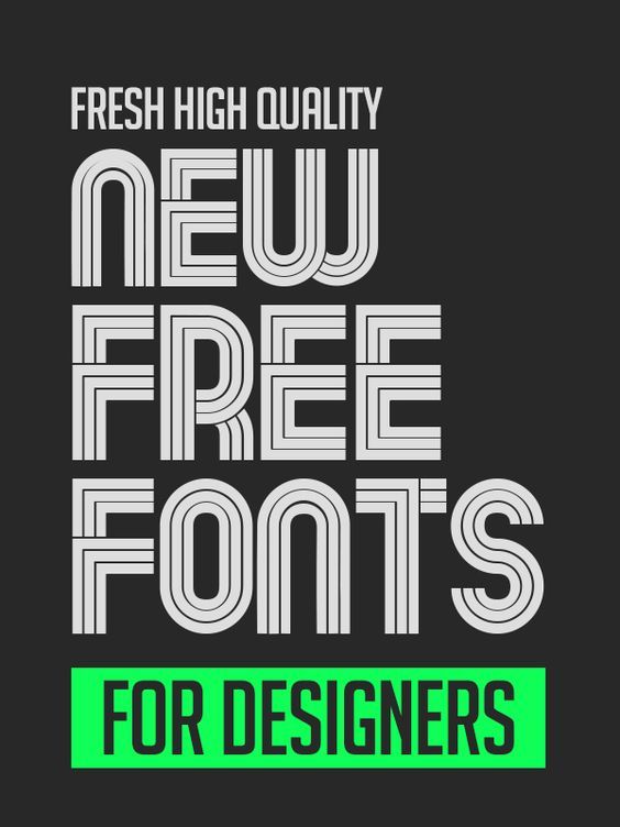 the new font from fresh high quality, free fonts for designer's projects