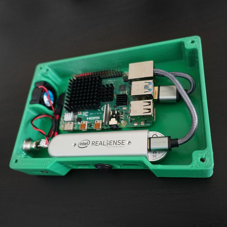 the raspberry board is connected to an external hard drive