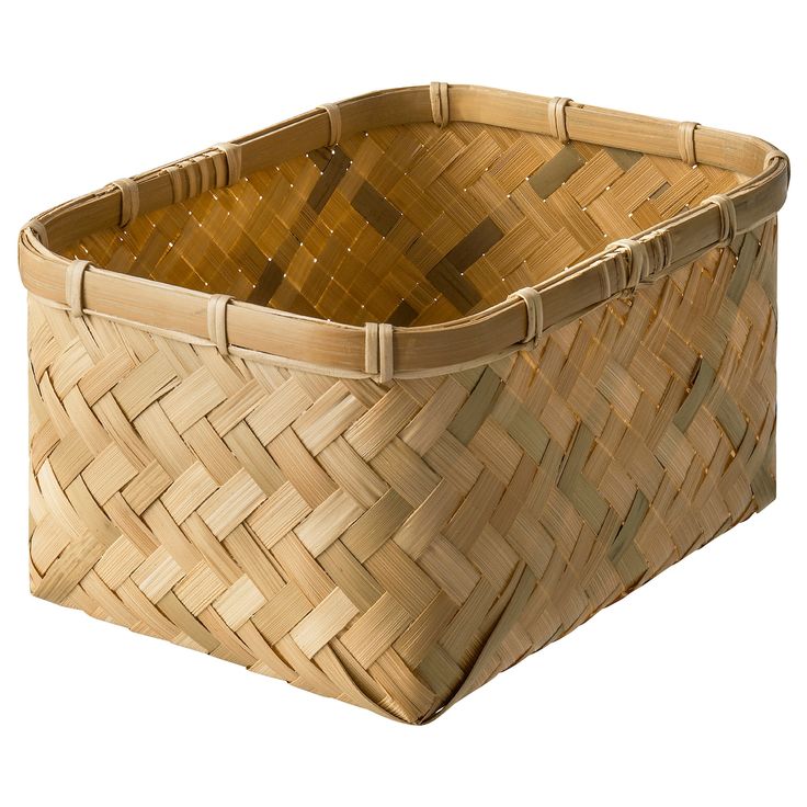 an empty basket is shown on a white background