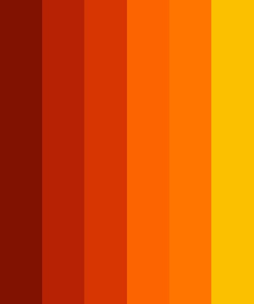 an orange and yellow color scheme with horizontal stripes in the middle, which are very similar to each other