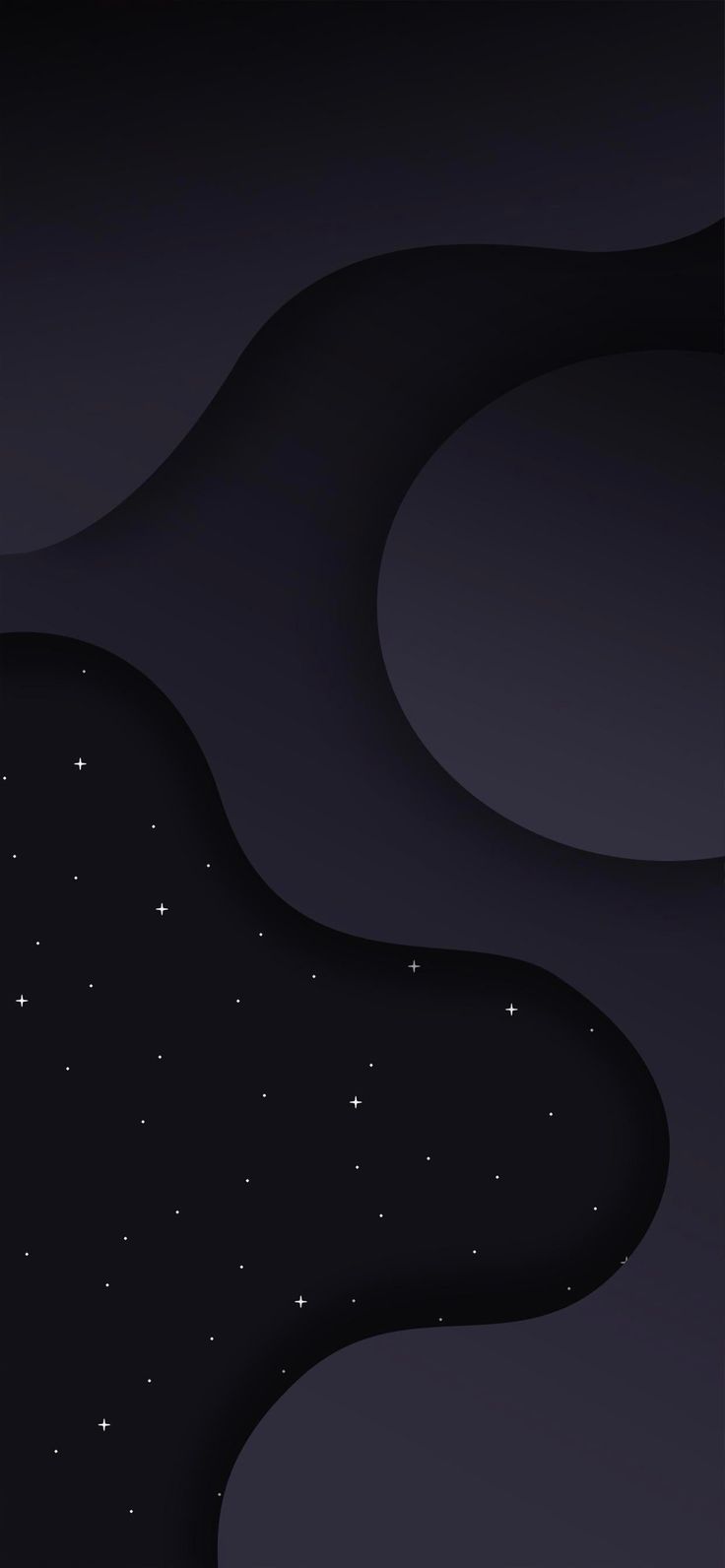 an abstract black and white background with stars in the night sky, as seen from above