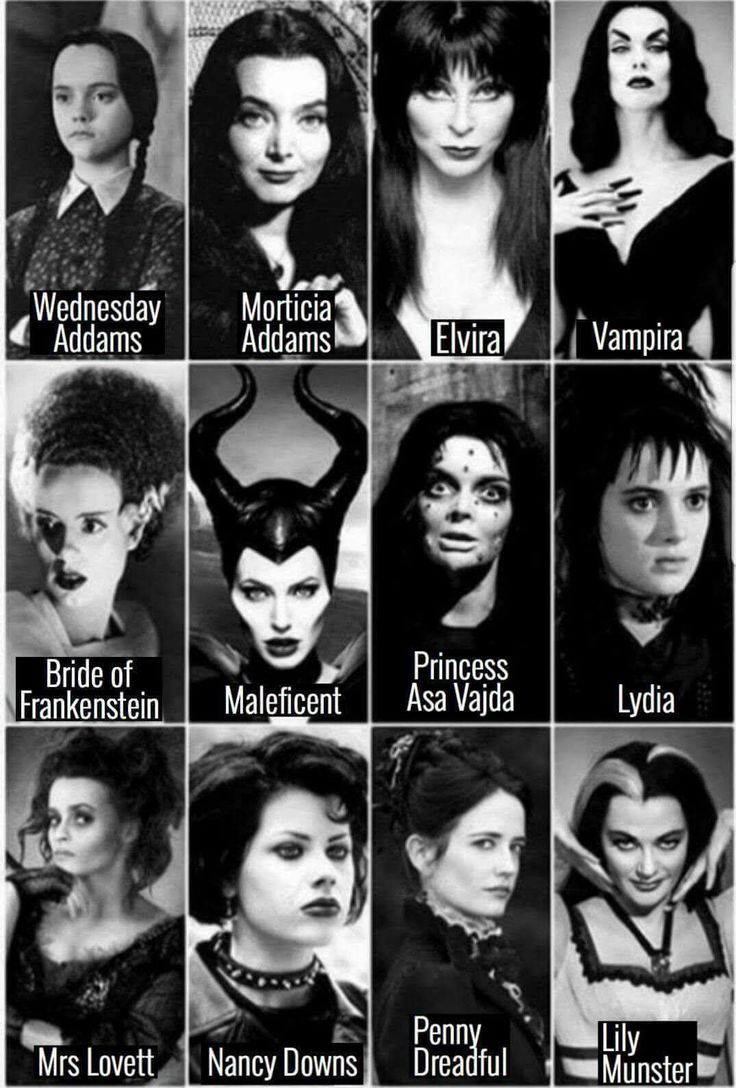 an image of many different female characters in the movie maleficent, which are from various eras