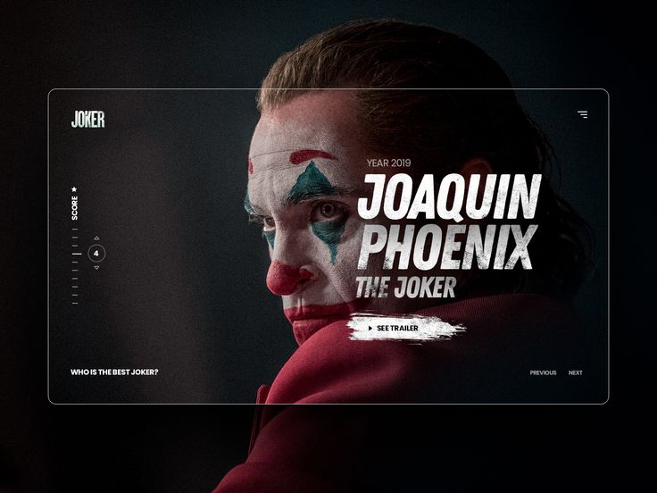 the joker movie poster for joaquinn phoenix is displayed on a computer screen