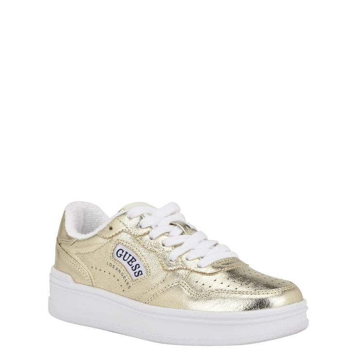 PRICES MAY VARY. The Sybella is a great sneaker to hit the streets in. The logo window give a retro vibe, while the outsole is abrasion resistant, responsive and super durable. Closed Toe Lace-Up Closure Imported Low-top Logo Sneakers For Streetwear, Gold Sneakers With Rubber Sole For Sports, Gold Sports Sneakers With Rubber Sole, Gold High-top Sneakers With Rubber Sole, Low-top Platform Sneakers For Sports With Logo, Low-top Platform Sneakers With Logo For Sports, Lace-up Skate Shoes With Logo For Streetwear, Sports Lace-up Sneakers With Metallic Logo, Gold Sneakers With Metallic Logo For Streetwear