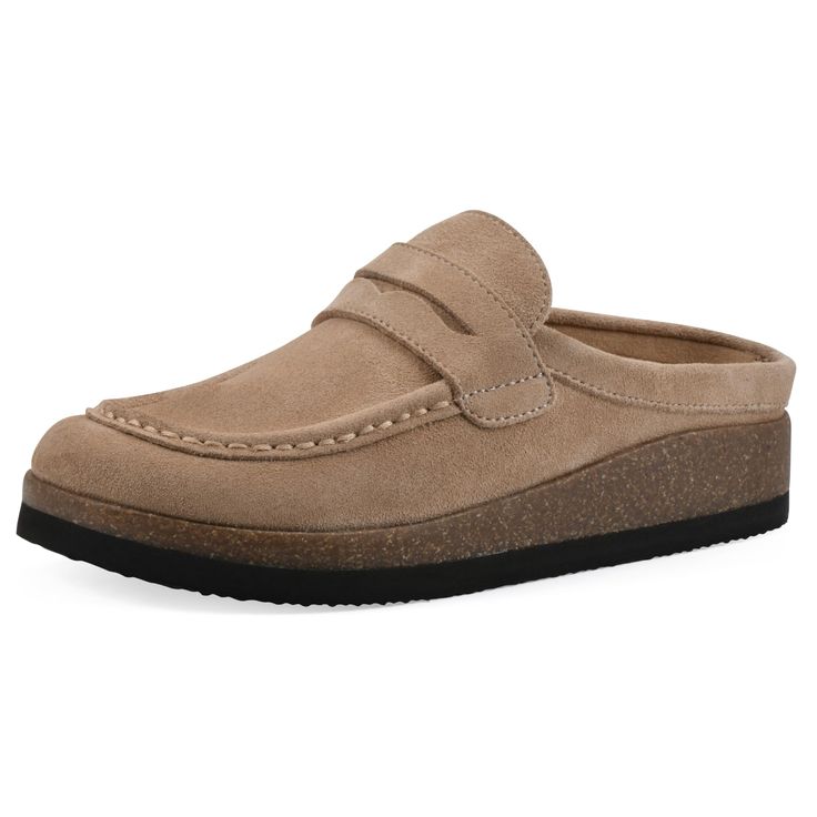 PRICES MAY VARY. contoured foot bet easy slip-on Soft cork bottom Comfort Comfortable Slides For Women, Birkenstock Slip On, Slides For Women, Beach Wood, Women's Slip On Shoes, White Mountain, Womens Mules, Leather Slip Ons, Mule Clogs