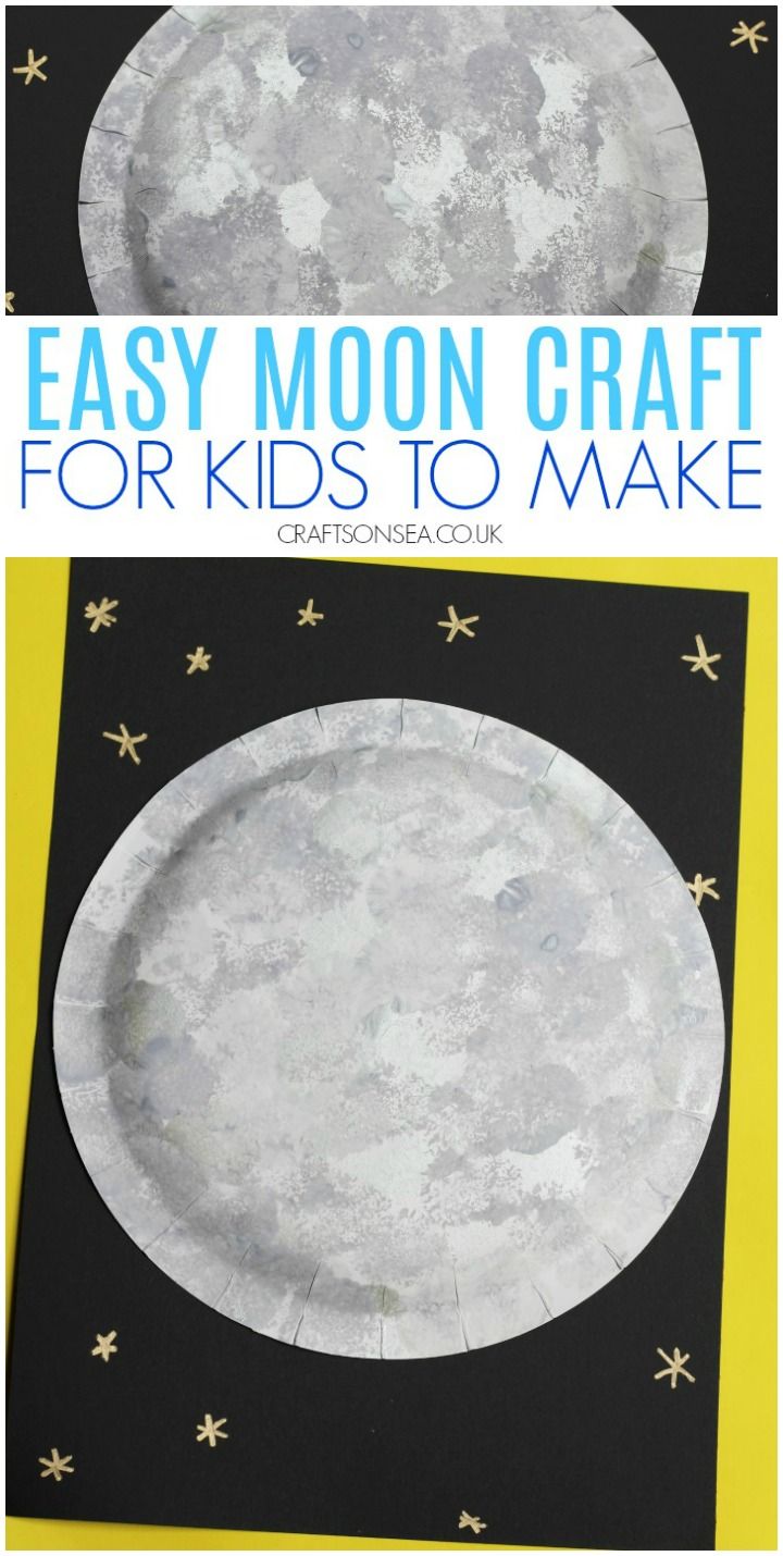 an easy moon craft for kids to make