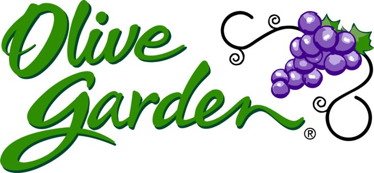 the olive garden logo with grapes on it