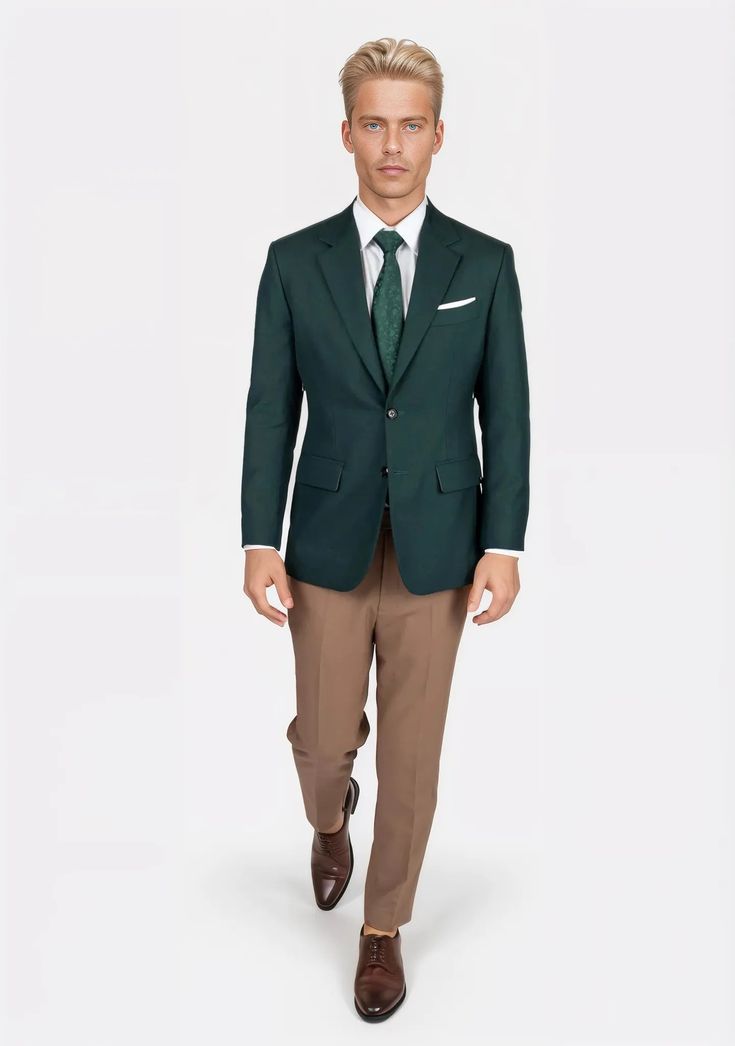 Experience statement-making style in the Astor Sacramento Green Blazer. This crowd favorite and best seller features a unique look thanks to its vibrant green color and sharkskin weave. Crafted with attention to detail, this custom-made jacket turns heads wherever it's seen. Green Single Breasted Suit For Semi-formal Occasions, Green Single-breasted Suit For Semi-formal Occasions, Green Wool Sport Coat For Work, Green Single Breasted Suits For Business Casual, Classic Green Blazer With Notch Lapel, Green Wool Sport Coat With Notch Lapel, Green Fitted Outerwear For Semi-formal Occasions, Tailored Green Tweed Jacket For Business, Green Tweed Jacket With Welt Pockets For Business