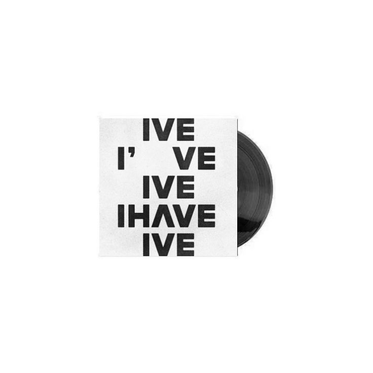 a black vinyl record with the words i've never have ivve on it