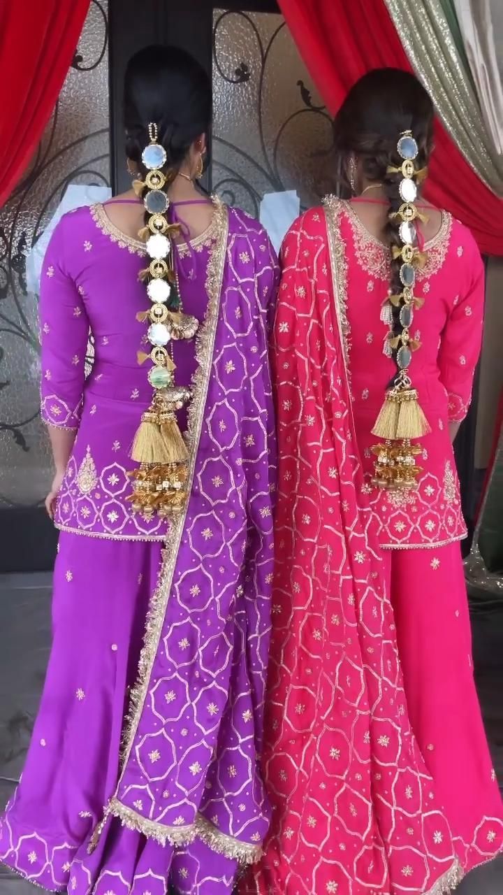 Punjabi Hairstyles, Heavy Suits, Punjabi Wedding Suit, Bridal Suits Punjabi, Simple Indian Suits, Punjabi Suits Party Wear, Indian Dress Up, Maharani Designer Boutique, Lehenga Designs Simple