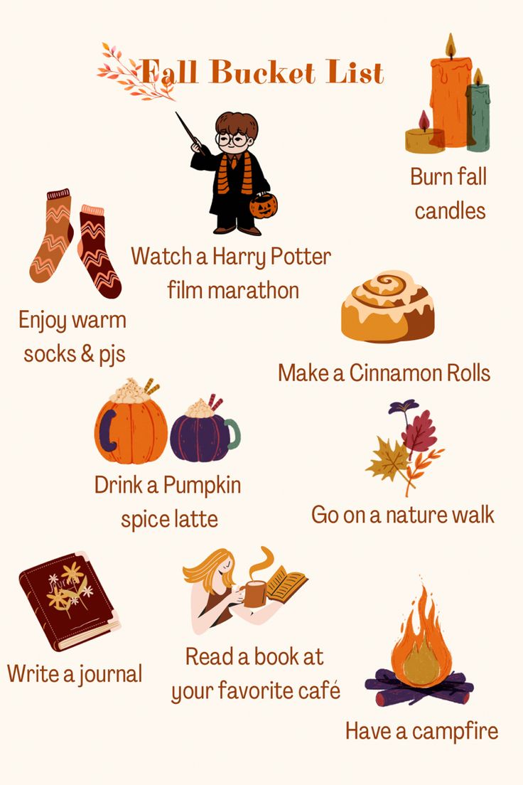 a poster with words describing different things in english and spanish, including pumpkins, books,