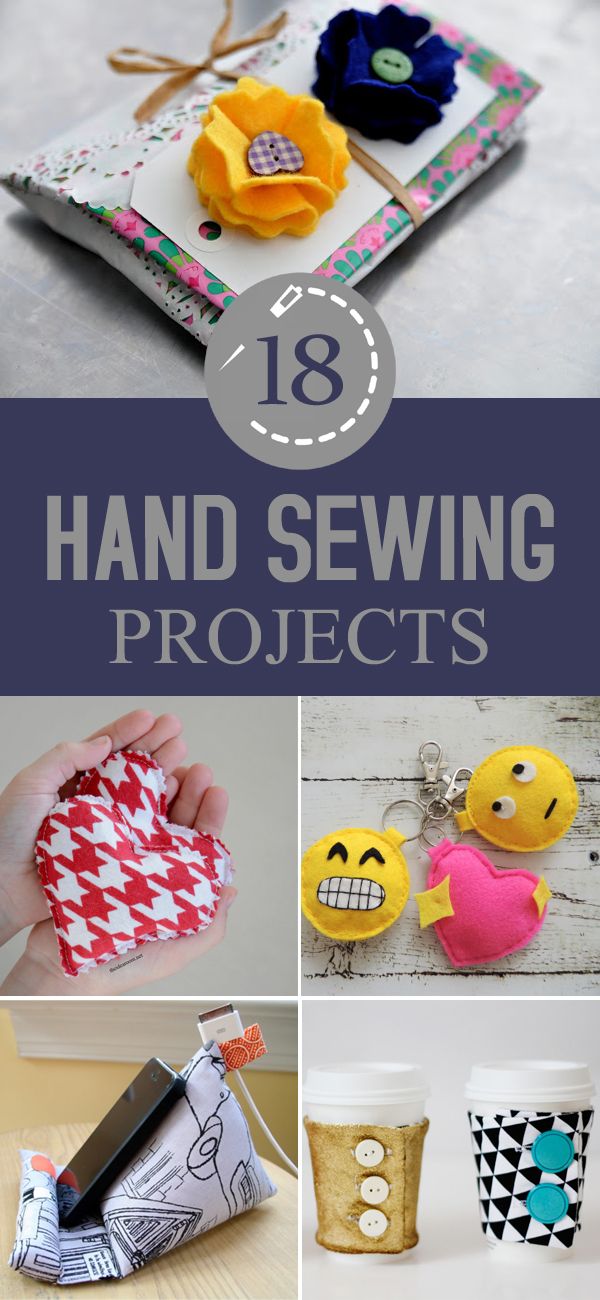 hand sewing projects that are easy to make