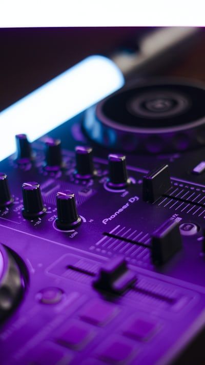 a close up view of a dj controller