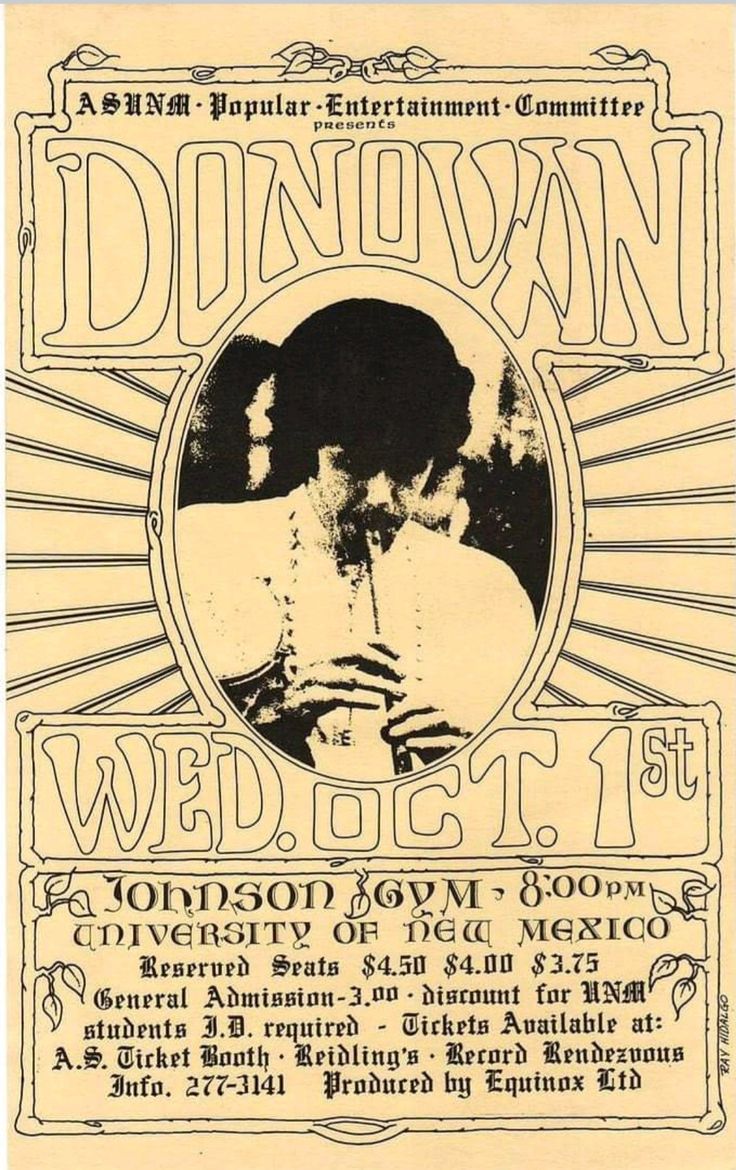 an old concert poster for the danowan's wed rock band, circa