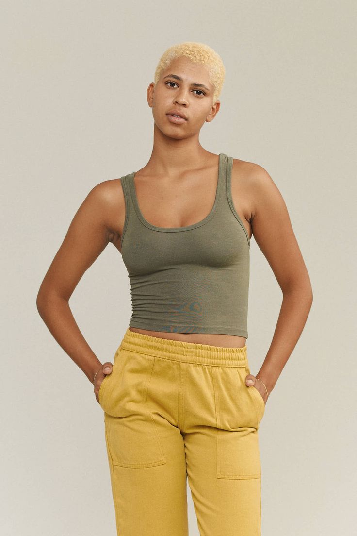 Sporty Tank | Jungmaven Hemp Clothing & Accessories - USA Made Hemp Clothing, Looks Chic, Organic Cotton Fabric, Muscle Tees, Active Lifestyle, Long Shirt, Jumper Dress, Yoga Mat, Fashion Tees