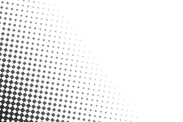 an abstract black and white background with halftone squares in the center, as well as dots