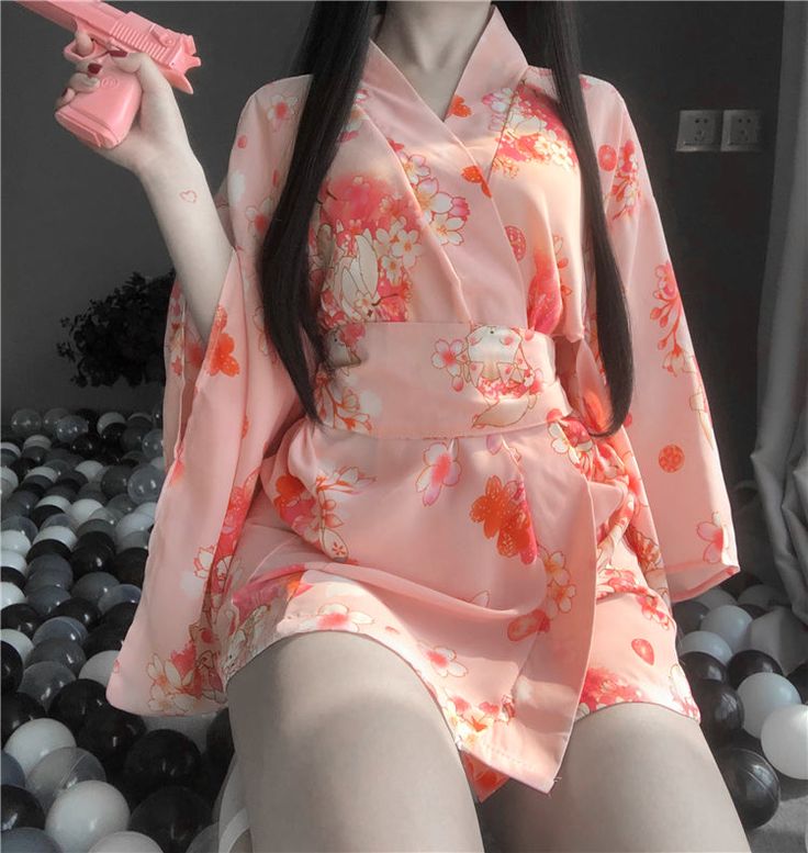 Fashion Sakura Pajamas Dress PN3504 ●Size: fit for 155-175 cm,40-60 kg ●Material:POLYESTER FIBERS (Please allow 1-3cm differs due to manual measurement.As different computers display colors differently,the color of the actual may vary slightly from the above images.Thanks for your understanding.) ●About Shipping: We attach great importance to the orders of each customer and parcel delivery. 1.Processing time: 2-3 business days. 2.Shipping time: 10-15 business days to US, please allow 3-4 weeks shipping to other country.(Shipping times can be affected by variable customs clearance times or public holidays.) Japanese Kimono Outfit, Kimono Lingerie, Kawaii Cups, Stylish Loungewear, Egirl Clothes, Kimono Outfit, Mode Kimono, Pajama Dress, Japanese Streetwear