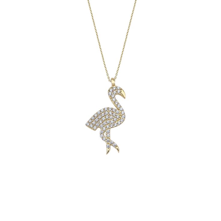 "14k Gold Flamingo Bird Necklace For your special moments, exceptional gifts. We use the best possible methods to create our jewelry for you. Our entire product line is completely handmade from 14k solid gold with great care. I T E M ∙ D E T A I L S *Metal: 14K Yellow Gold *Length: 42+3 centimeters S H I P P I N G *Free PRIORITY shipping in the US. *Gift Packaging - All of our jewelry will be sent in a special gift box. R E T U R N ∙ P O L I C Y Satisfaction guaranteed! No Hassle, Full refund within 30 days of receipt of purchase. Item must be in new condition. Please note that the buyer is responsible for return shipping fee unless the item was damaged when received or wrong item was sent. Why Shop with Us? *30-Day Returns for all products in our store. *Full 100 percent refund if you cho Flamingo Necklace, Flamingo Bird, Bird Necklace, Bird Pendant, Necklace Dainty, Special Moments, Animal Jewelry, 100 Percent, Gift Packaging