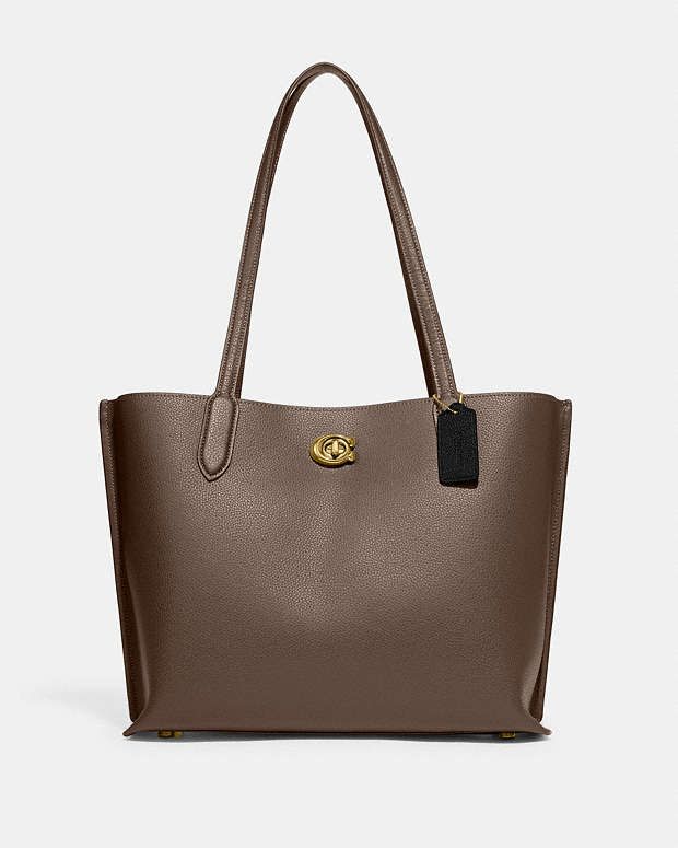 COACH® | Willow Tote Coach Willow Tote, Over Coats, Coach Willow, Tote Bag Coach, Polished Pebble, Future Outfit, Monogrammed Items, Law School, Arm Candy