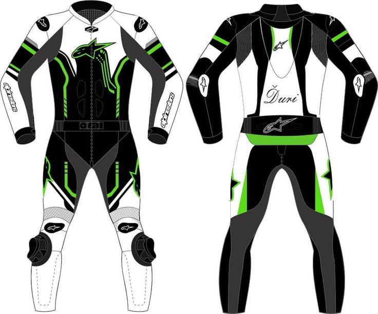 two different types of motorbike racing suits