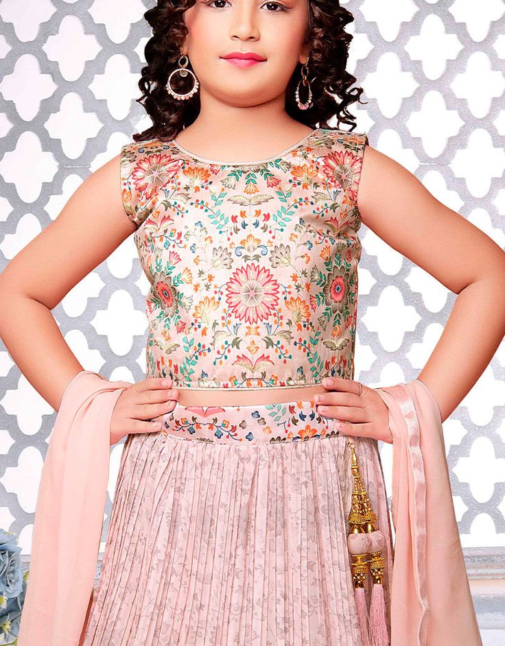 Designer Kidswear Readymade Sharara Suits Processing Time : 20 Working Days Work : Floral Digital Print with Crush Effect Fabric:Top : Banglori Satin Bottom : Faux Georgette Dupatta : Faux Georgette Color:Top : Peach Bottom : Peach Dupatta : Peach Note : For A Designer Look,Grab These Kidswear Readymade Sharara Suits in Fine Colored.These Top And Bottom Are Fabricated On Faux Georgette Pair With Georgette Dupatta.Its Beautified With Designer Digital Printed,Jari Embroidery Work. Slight Color Var Satin Sharara, Peach Dupatta, Floral Digital Print, Sharara Suits, Georgette Dupatta, Sharara Suit, Pink Bottom, Moroccan Caftan, Hip Dress