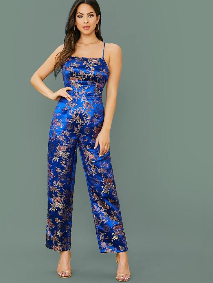 Brocade Jumpsuit, Lengha Blouse Designs, Fancy Jumpsuit, Trendy Outfits Indian, Fashion Design Collection, Silk Jumpsuit, Indian Dresses Traditional, Indian Gowns Dresses, Pantsuits For Women