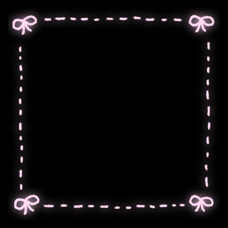 a pink neon frame with bows on it