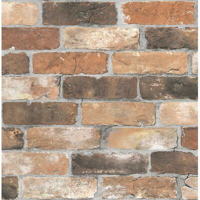 an old brick wall is shown in this image