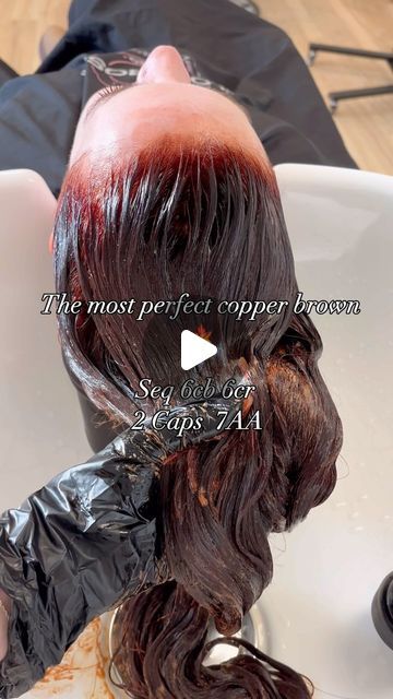 Red Hair Formulas Redken, Balayage Hair Red Brown, Cowboy Copper Hair Formula Shades Eq, Dark Strawberry Brown Hair, Dark Copper Hair Formula, Copper Formula Hair, Light Brown Hair With Red Tint, Auburn Shades Eq Formula, Cowboy Copper Formula