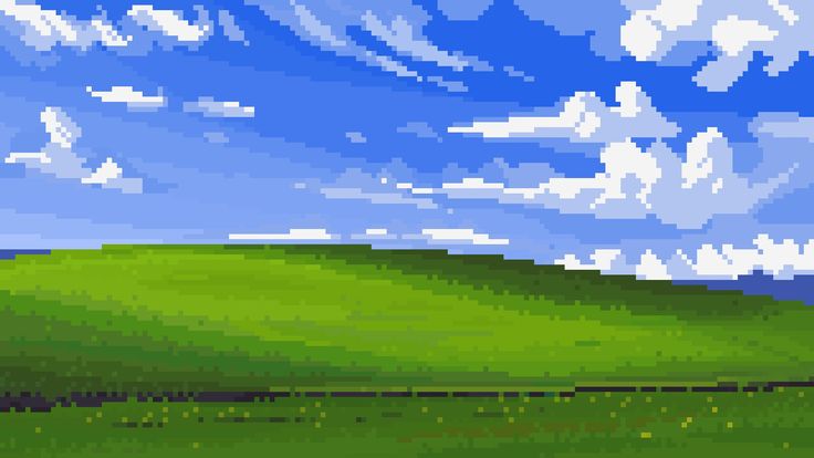 an image of a green hill with clouds in the sky