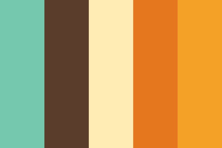 an orange, brown and green striped background