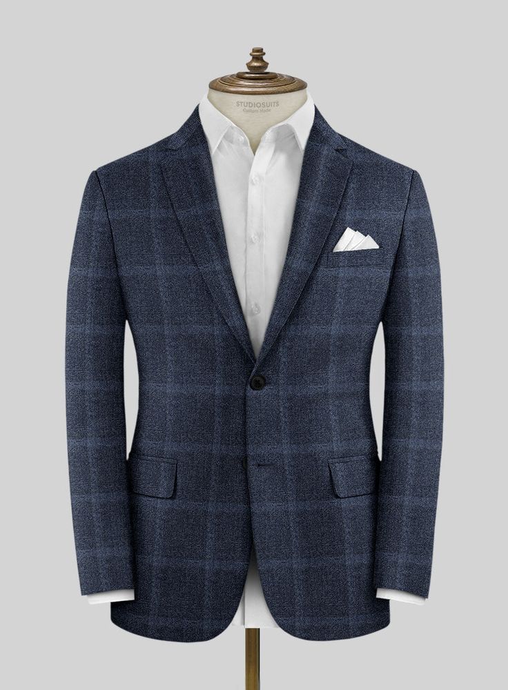 Step into a realm where exclusivity is honed into an art form with our Loro Piana Lucrezia Wool Jacket. Crafted from the finest wool fabric, this jacket emanates an exquisite plaid design in mesmerizing shades of blue, creating a visually arresting effect and infusing depth and dimension into the ensemble. Whether it's the inaugural boardroom meeting or a celebratory evening, this jacket proves to be a steadfast companion, effortlessly adapting to the diverse chapters of life.  Choice of the Eli Luxurious Brands, Brown Tweed Suit, Herringbone Tweed Jacket, Tweed Pants, Purple Suits, Denim Suit, Herringbone Tweed, Beautiful Suit, Tweed Suits