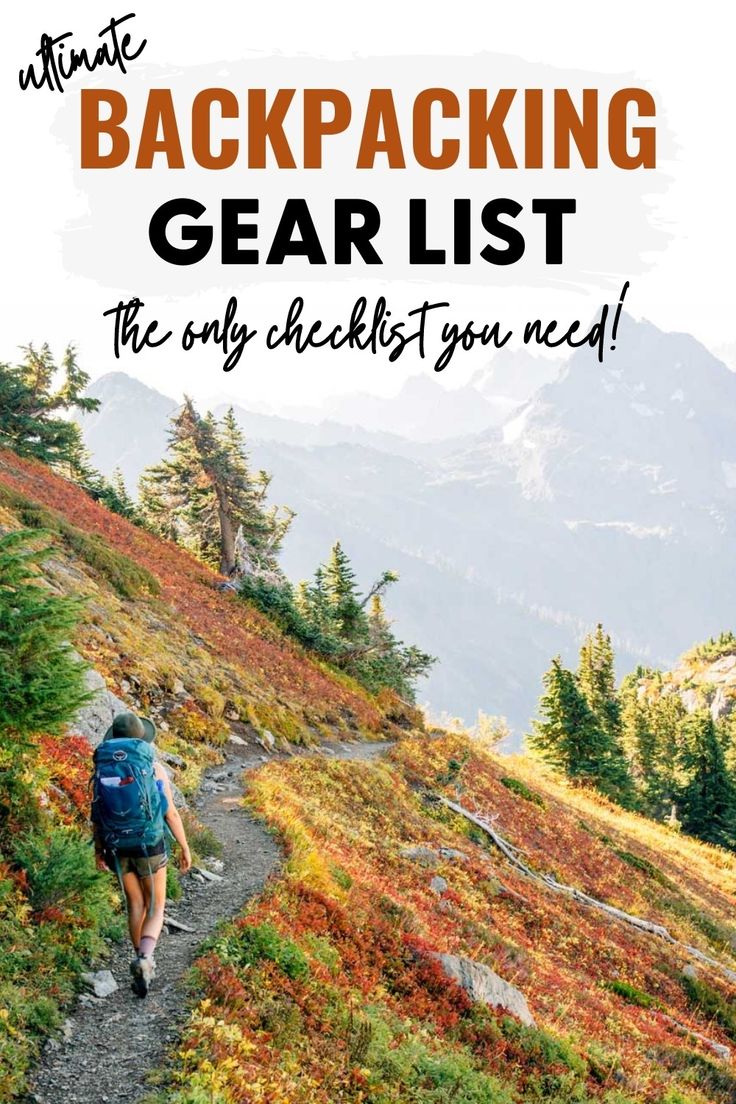 the ultimate backpacking packing list