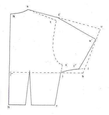 the front and back view of an unbuttoned shirt with measurements on it