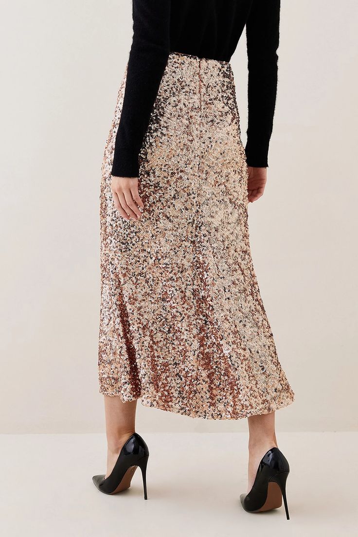 Lydia Millen Textured Sequin Skirt | Karen Millen Feminine Evening Long Maxi Skirt, Feminine Long Maxi Skirt For Evening, Feminine Evening Maxi Skirt With Lining, Feminine Evening Maxi Skirt, Feminine Relaxed Maxi Skirt For Evening, Feminine Formal Relaxed Maxi Skirt, Feminine Relaxed Fit Maxi Skirt For Formal Occasions, Feminine Formal Maxi Skirt, Chic Sequined Maxi Skirt For Night Out