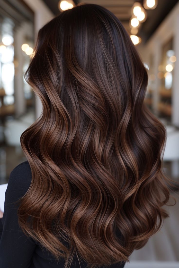 Dreamy Hair, Rambut Brunette, Chocolate Brown Hair Color, Brown Hair Looks, Bronde Hair, Brown Hair Inspo, Brunette Hair With Highlights, Chocolate Brown Hair, Natural Gray Hair