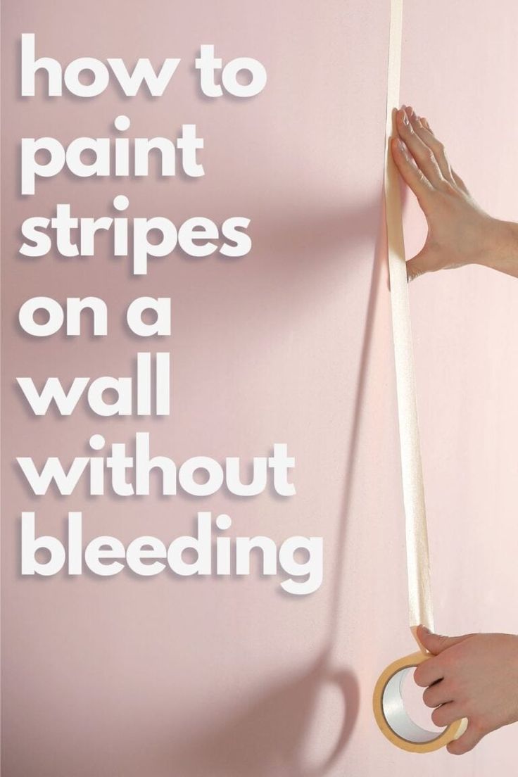 How to Paint Stripes on a Wall Without Bleeding Wall Stripes Paint Ideas, Stripe Paint Ideas For Walls, Stripped Wall Paint, Stripe Wall Paint Ideas, Stripes Wall Paint, Painted Stripes On Wall, Wall Pattern Design, Painting Stripes On Walls, Furniture Painting Tips