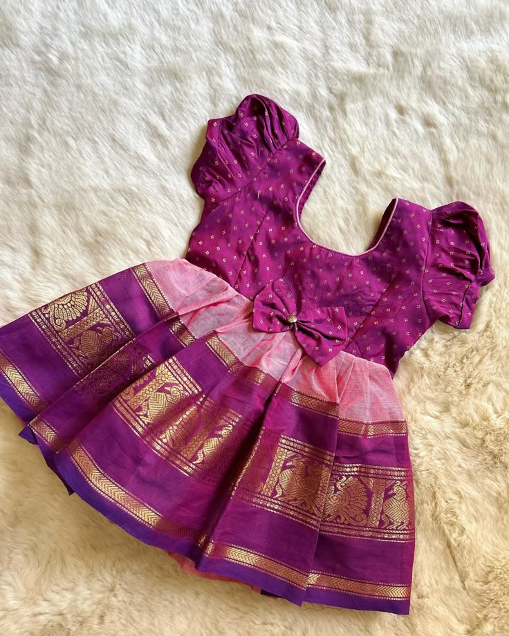 Baby Frocks Designs Baby Frocks Designs Cotton, Ethnic Frocks For Baby Girl, Traditional Dresses For Baby Girl, Pattu Frocks For Baby Girl, Baby Girl Traditional Dress Indian, Baby Traditional Dress Indian, Baby Pattu Frocks Designs, Baby Girl Indian Outfit, Baby Girl Indian Dress