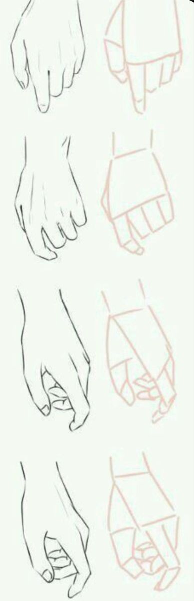 how to draw hands with different shapes and sizes