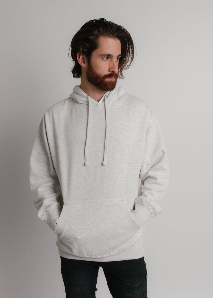 Our comfort fit hoodie will become one of your go to basics. With a super soft feel and a print friendly surface, this hoodie beats the rest. Product Details: 80% Cotton/20% Poly Ring Spun Yarn. 7.8 oz Mid-Weight Fleece. 3 Panel Hoodie. Matching Draw Cord. ? Moon Neck Patch for Relabeling. Kangaroo Pocket. Tear Away Label. SPECIFICATIONS XS S M L XL 2XL 3XL CHEST 19 20 22 24 26 28 30 BODY LENGTH 25 26 27 28 29 30 31 Comfort Hoodie, Workout Hoodie, Kangaroo Pocket, Heathers, Oatmeal, Comfort Fit